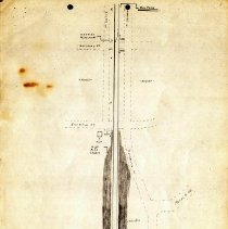 Hand-drawn Texas Electric Railway Waco/Corsicana Division Map 5