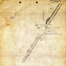 Hand-drawn Texas Electric Railway Waco Division Map 8