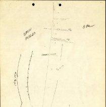 Hand-drawn Texas Electric Railway Waco Division Map 22