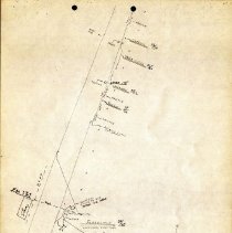 Hand-drawn Texas Electric Railway Waco Division Map 23