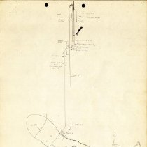 Hand-drawn Texas Electric Railway Waco Division Map 25