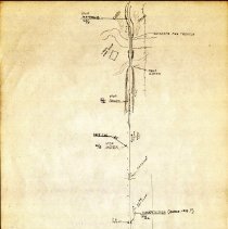 Hand-drawn Texas Electric Railway Denison Division Map 8