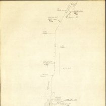 Hand-drawn Texas Electric Railway Denison Division Map 9