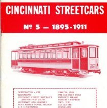Cincinnati Streetcars: No. 5, 1895-1911