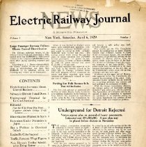 1929 Electric Railway Journal News, Vol. 1, No. 1