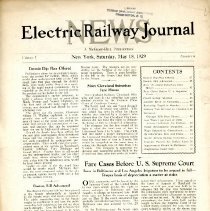 1929 Electric Railway Journal News, Vol. 1, No. 6
