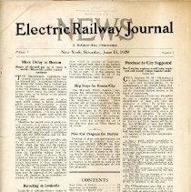 1929 Electric Railway Journal News, Vol. 1, No. 9