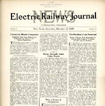 1929 Electric Railway Journal News, Vol. 1, No. 21