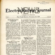1929 Electric Railway Journal News, Vol. 1, No. 26