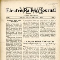 1929 Electric Railway Journal News, Vol. 1, No. 27