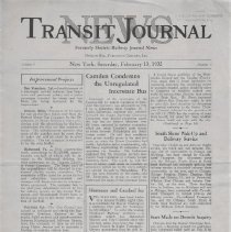 1932 Transit Journal News, Vol. 4, No. 5