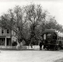 Dallas Southern Traction Company Interurban Motor 104 in Lancaster