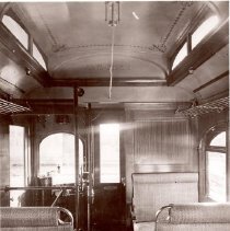 Interior of Texas Traction Interurban Motor 53