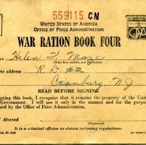 World War II War Ration Book No. 4 [front]