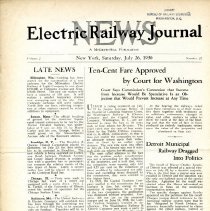 1930 Electric Railway Journal News, Vol. 2, No. 22