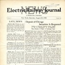 1930 Electric Railway Journal News, Vol. 2, No. 25