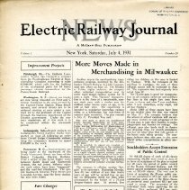 1931 Electric Railway Journal News, Vol. 3, No. 20