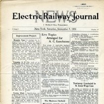 1931 Electric Railway Journal News, Vol. 3, No. 27
