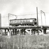 TER Car on South Bank Crossing of Trinity River Viaduct