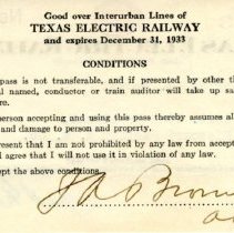 TER 1933 Pass No. 1189 [Brown] [back]