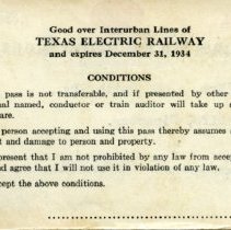 TER 1934 Pass No. 240 [Smith] [back]