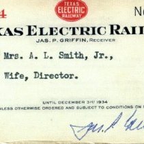 TER 1934 Pass No. 240 [Smith] [front]