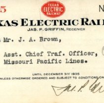TER 1935 Pass No. 1127 [Brown] [front]