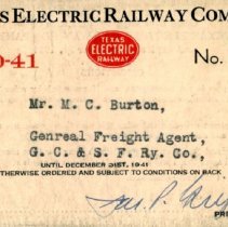 TER 1940-41 Pass No. 1173 [Burton] [front]