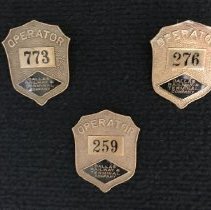 DR&TC Operator Hat Badges 259, 276, 773