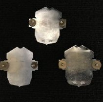 DR&TC PCC Operator Hat Badges 811, 841, 1056 [backs]