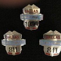DR&TC PCC Operator Hat Badges 811, 841, 1056