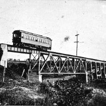Dallas Southern Traction Company Streetcar 103 Posed on Zang Trestle