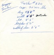 Specifications Note - Express Trail Car 620