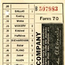 TER Passenger's Receipt B 507983