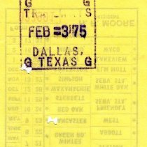 Texas Electric Bus Lines Auditor's Stub, No. 023901 [back]