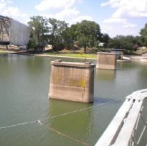Trip Down Dallas-Waco Line - Bridge Supports of TER Bridge