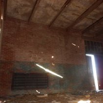 Lawrence Substation Interior View Towards the Door and Wall