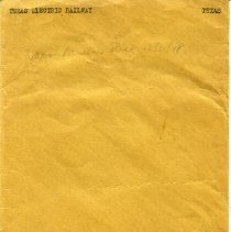 Envelope from the Texas Electric Railway Company