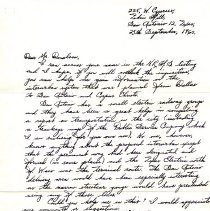 a) Letter from J. F. C. Moore to W. P. Donalson, Jr.