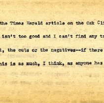 Note from A.C.G. to Walter