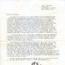 Letter from Moore to Donalson