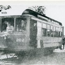 a) Bryan-College Interurban Railway Car 202