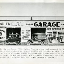 Zerolene Oils & Greases, Rainier Garage, Red Crown Gasoline