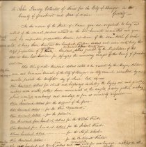 Front page of tax ledger from 1837.