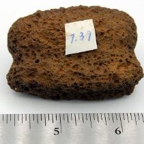 Profile of bread loaf sinker with alternate id # attached