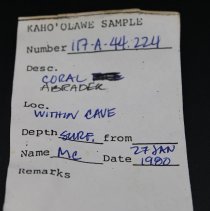 Artifact slip for coral abrader