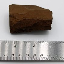 Adze fragment with ruler