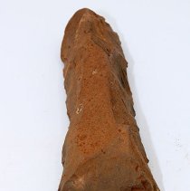 Top view of reversed subtriangular adze preform