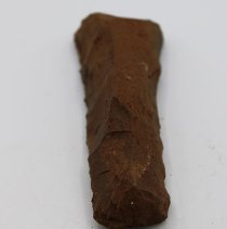 Lengthwise view of adze preform