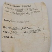 Artifact slip for adze preform